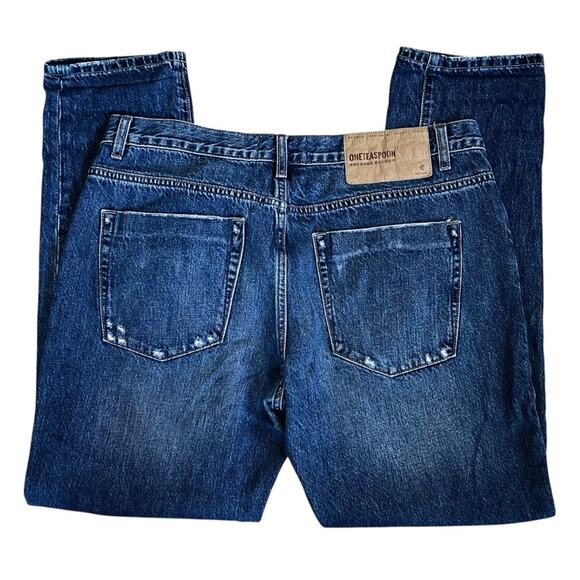 One Teaspoon Women’s Sz 31 Loose Fit Jeans Awesome Baggies Mid Rise Denim Baggy - Picture 7 of 14